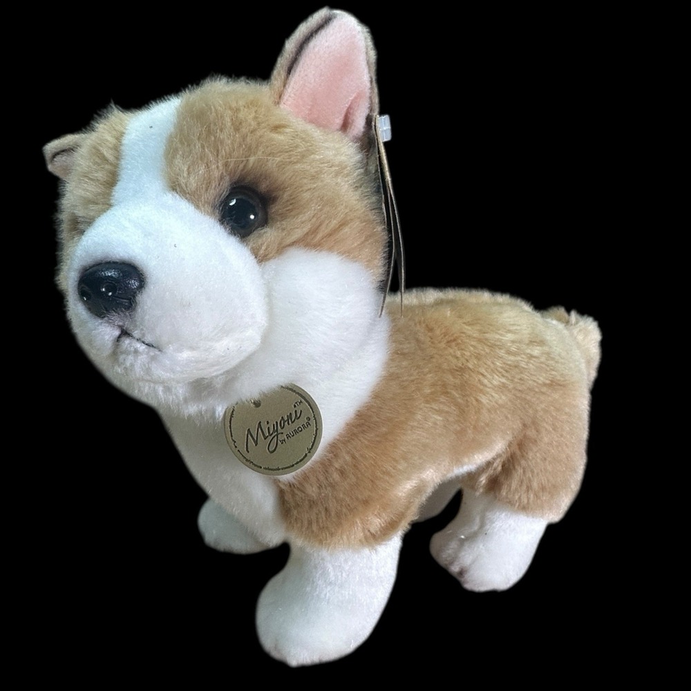 Pembroke Welsh Corgi Miyoni by Aurora Puppy Dog Plush 11" Long Realistic